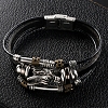 Leaehet Cords Multi-strand Bracelets PW-WG21659-01-1