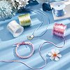 SUNNYCLUE 4 Rolls 4 Colors Nylon Rattail Satin Cord NWIR-SC0001-20B-4