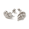 925 Sterling Silver Stud Earrings for Women EJEW-E307-12P-2