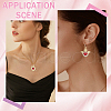 CHGCRAFT 5Pcs 5 Styles Brass Enamel Pendants KK-CA0002-82-7