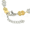 Ion Plating(IP) 304 Stainless Steel Heart Link Bracelets for Women BJEW-A007-02GP-3