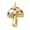 Brass Micro Pave Cubic Zirconia Pendants KK-U076-10G-A-1