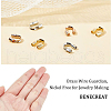 BENECREAT 3 Colors 90PCS Brass Wire Guardian KK-BC0002-42-NF-3