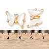 Brass Micro Pave Cubic Zirconia Pendants KK-U043-31G-01-3
