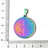 Ion Plating(IP) 304 Stainless Steel Pendants STAS-A053-24C-M-3
