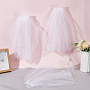 3Pcs 3 Styles Polyester Mesh Bridal Veils AJEW-FG0004-21-5
