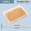SOFPLATE 600Pcs Jewelry Findings KK-SP0001-71C-G-2