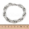 Hip-pop Style 304 Stainless Steel Rope Chains Bracelets for Men Women BJEW-Z105-01P-3