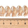 Electroplate Transparent Glass Beads Strands EGLA-C007-08B-4
