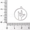 304 Stainless Steel Pendants STAS-Z131-01B-P-3
