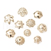 100Pcs 10 Styles Alloy Bead Caps PALLOY-CJ0002-77-7