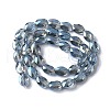 Electroplate Glass Beads Strands X-EGLA-L045-A-FR02-3