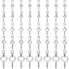 Beebeecraft 100Pcs 5 Styles Stainless Steel Screw Eye Pin Peg Bails STAS-BBC0005-77-1