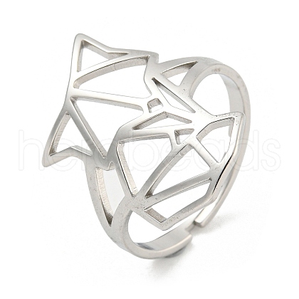 304 Stainless Steel Rings RJEW-R142-01P-1