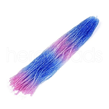 Gradient Color Baking Painted Glass Bead Strands X1-DGLA-A039-T6mm-A019-1