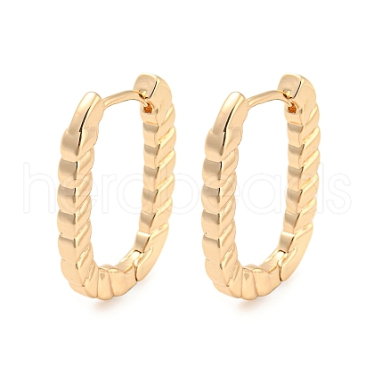 Brass Hoop Earrings EJEW-G363-12KCG-1