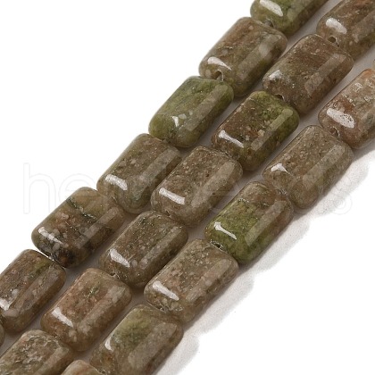 Natural China Unakite Beads Strands G-G085-A27-01-1