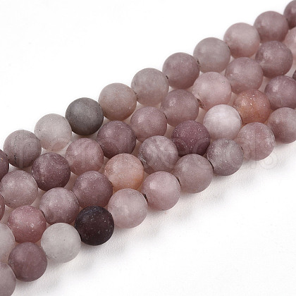 Natural Purple Aventurine Beads Strands G-T106-278-1