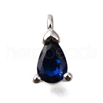 Brass Micro Pave Cubic Zirconia Pendants KK-D356-08G-P-1
