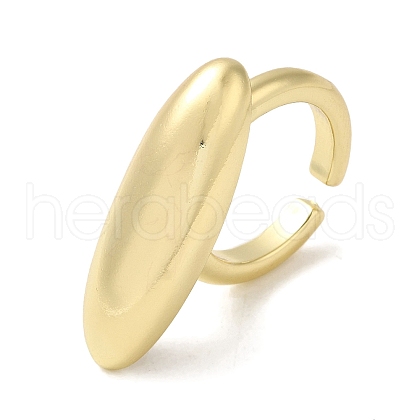 Brass Open Cuff Rings RJEW-Q778-48G-1