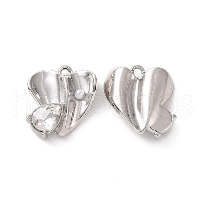 Rack Plating Alloy Glass Pendants FIND-I037-13P-03-1