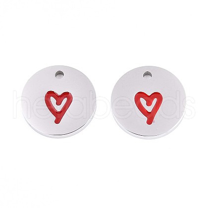 304 Stainless Steel Enamel Charms STAS-T064-69P-01-1
