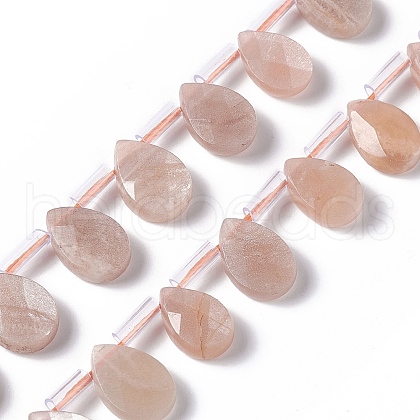 Natural Sunstone Beads Strands G-G805-B15-1