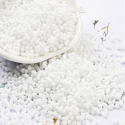 Baking Paint Glass Seed Beads SEED-A033-04M-1
