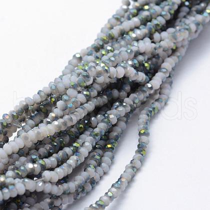Electroplate Glass Beads Strands EGLA-J144-HP-C06-1