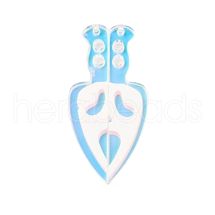 Halloween Acrylic Pendants OACR-I010-07-1