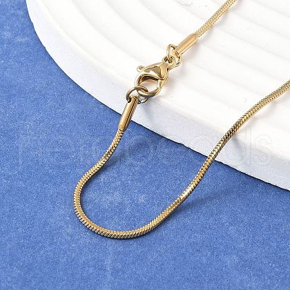 304 Stainless Steel Snake Chain Necklaces NJEW-A288D-1.2A-G-1
