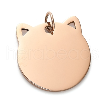 201 Stainless Steel Stamping Blank Tag Pendants STAS-H438-03RG-1-1