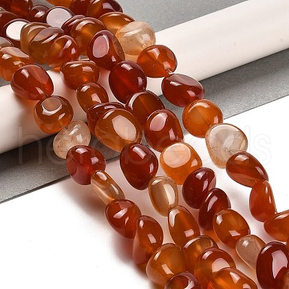 Natural Carnelian Beads Strands G-L595-B01-01-1