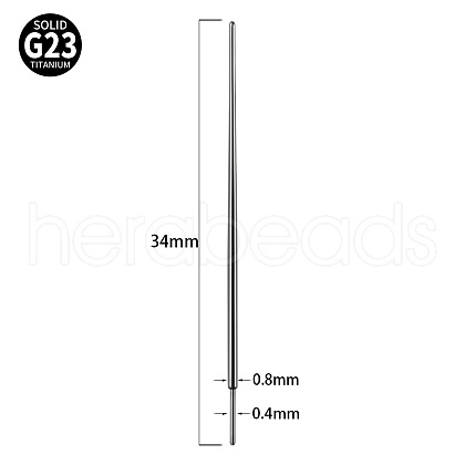G23 Titanium Piercing Taper Insertion Pins WGC7943-05-1