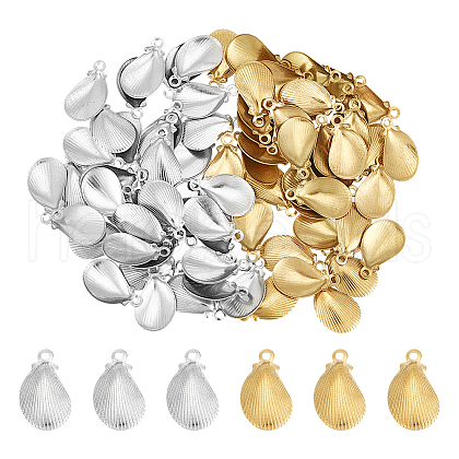 Unicraftale 80Pcs 2 Colors 304 Stainless Steel Charms STAS-UN0061-29-1