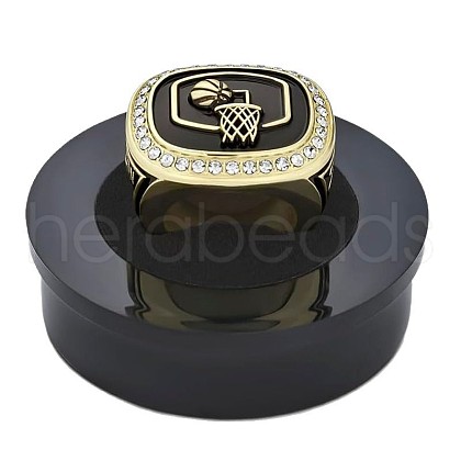 Zinc Alloy Rhinestone Finger Rings for Men FS-WG0EBC9-01-1