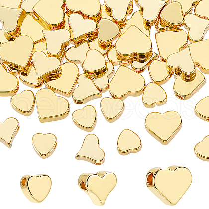   60Pcs 3 Styles Brass Spacer Beads KK-PH0006-61A-1