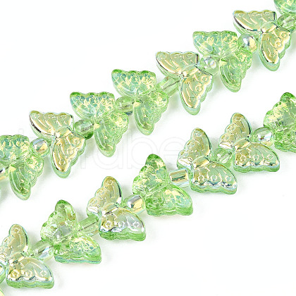 Transparency Electroplate Glass Beads Strands GLAA-T023-39A-07-1