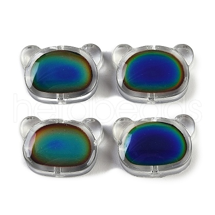 Two Tone Glass Mood Beads GLAA-Z007-09B-1