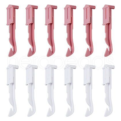 DICOSMETIC 12Pcs 2 Colors Plastic Hand Knitting Machine Accessories FIND-DC0005-22-1
