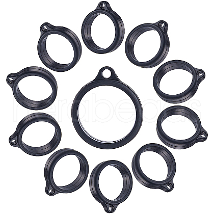 Gorgecraft 50Pcs Silicone Pendant SIL-GF0001-33B-1