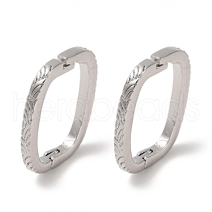 Brass Twister Clasps KK-L208-78P-1