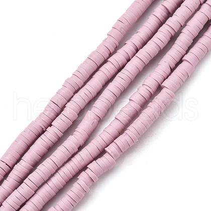 Handmade Polymer Clay Beads Strands CLAY-R089-4mm-Q087-1