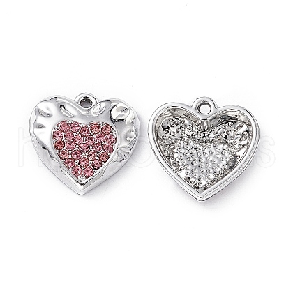 Alloy Rhinestone Pendants PALLOY-P287-17P-01-1