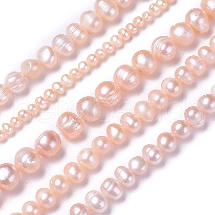 Natural Cultured Freshwater Pearl Beads Strands PEAR-L021-17C-01A-1