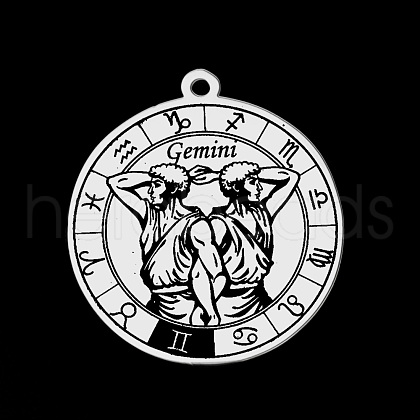 Non-Tarnish 201 Stainless Steel Pendants STAS-T056-LA720-3-1