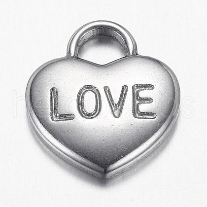 Non-Tarnish 304 Stainless Steel Pendants STAS-G108-25-1
