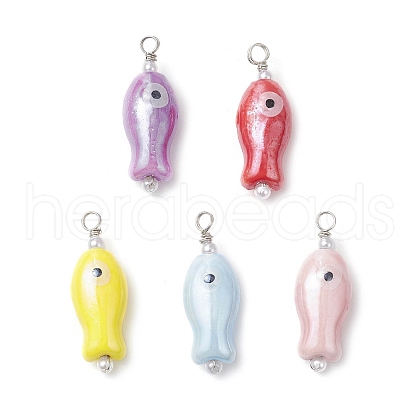 Handmade Porcelain Pendants PALLOY-JF03803-1