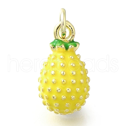 Brass with Enamel Charms KK-Q066-01J-G-1