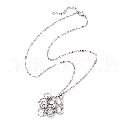 304 Stainless Steel Cable Chain Necklaces NJEW-JN04712-02-1